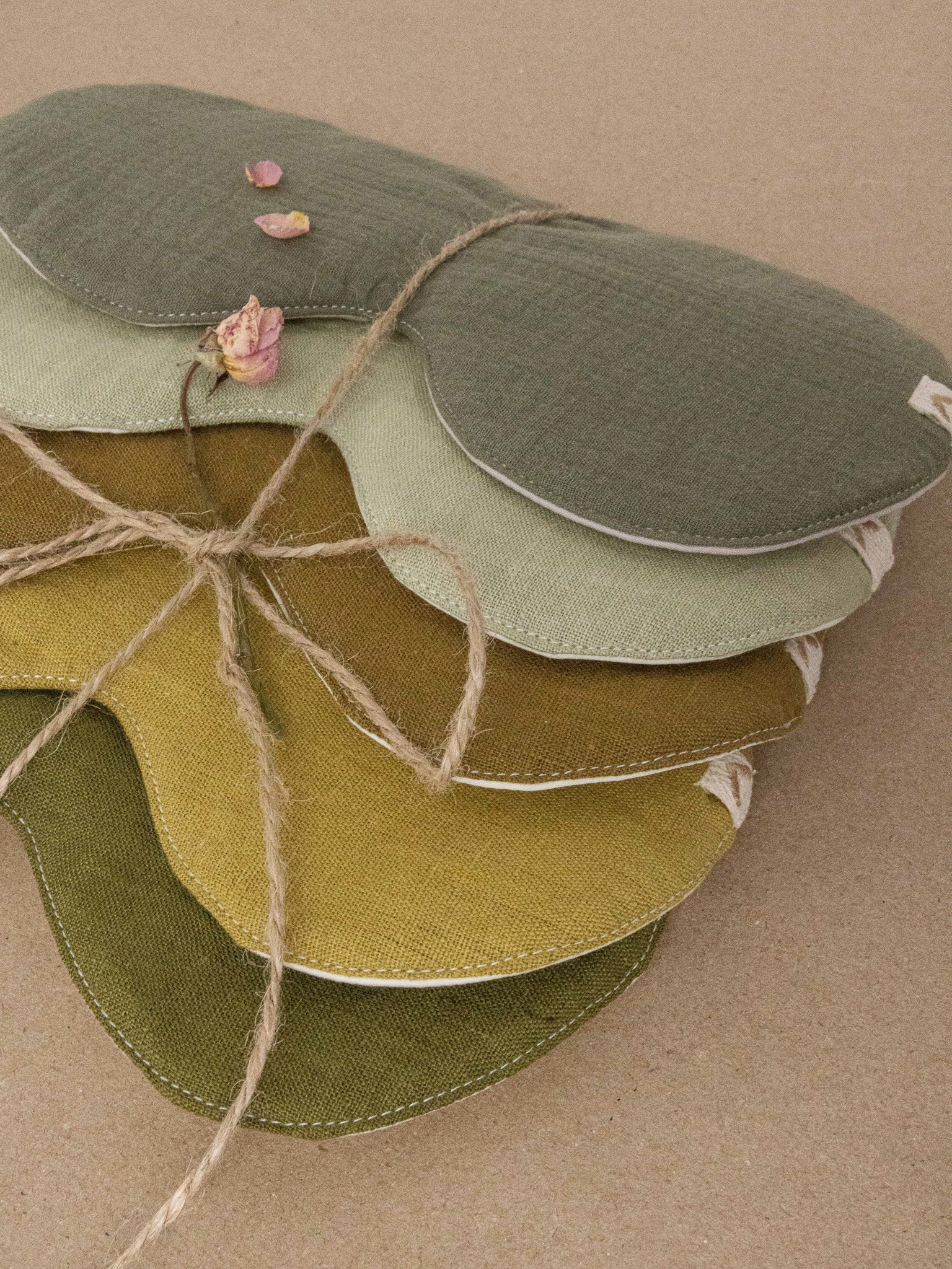 Olive Linen Sleep Mask