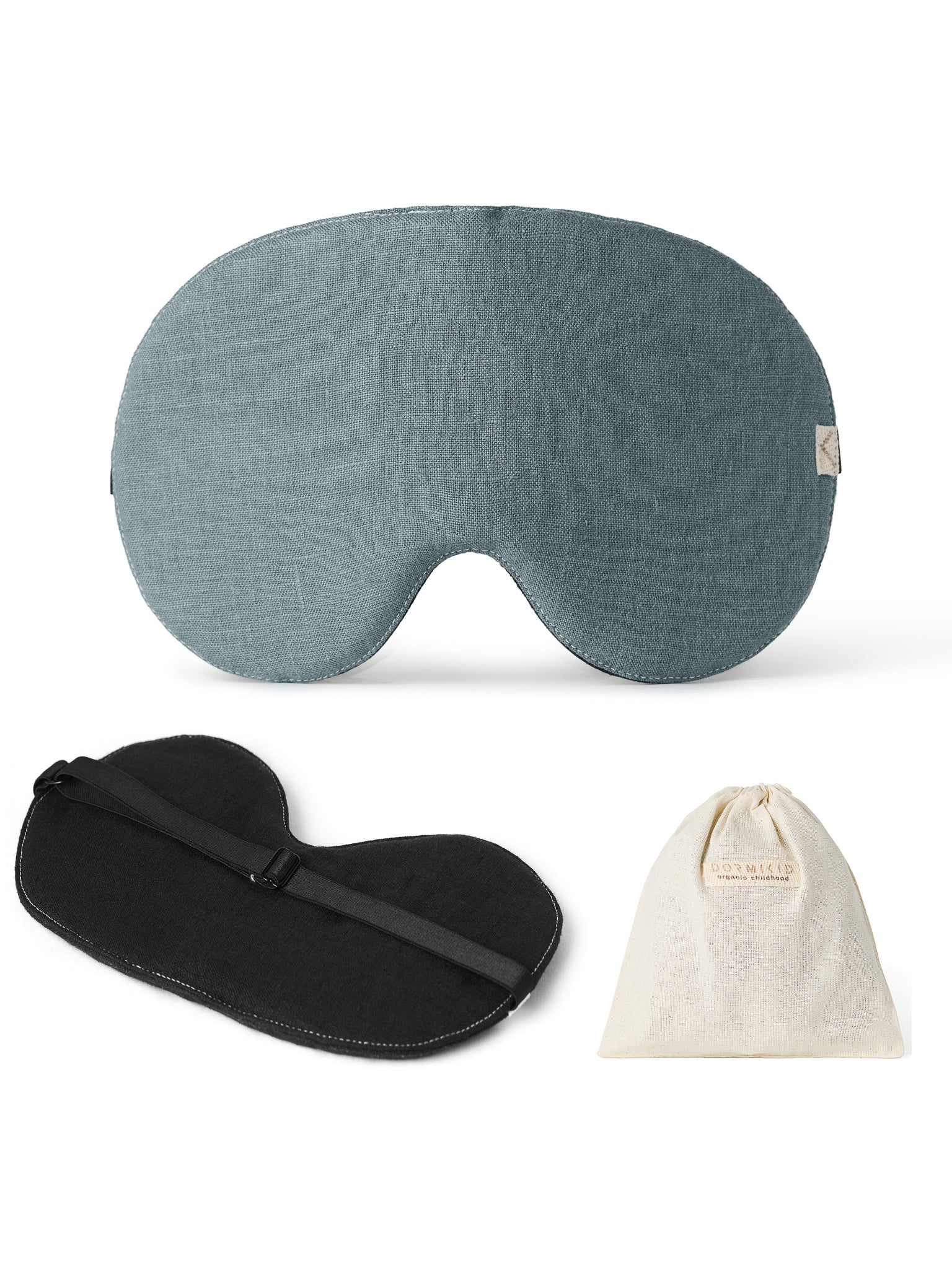 Blue Linen Sleep Mask