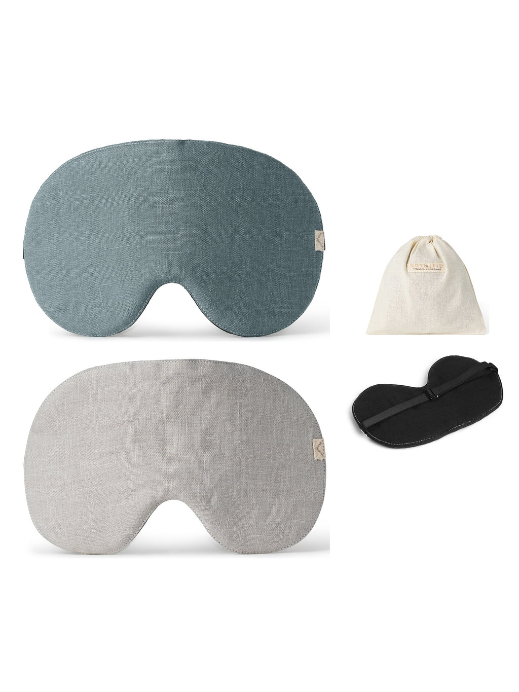2-Pack Sleep Mask Blu+Gray