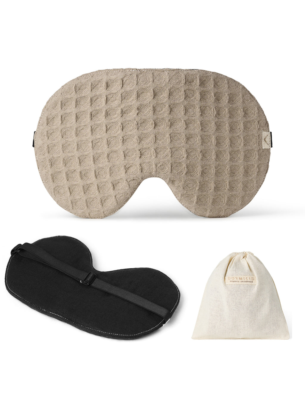 Brown Linen Sleep Mask