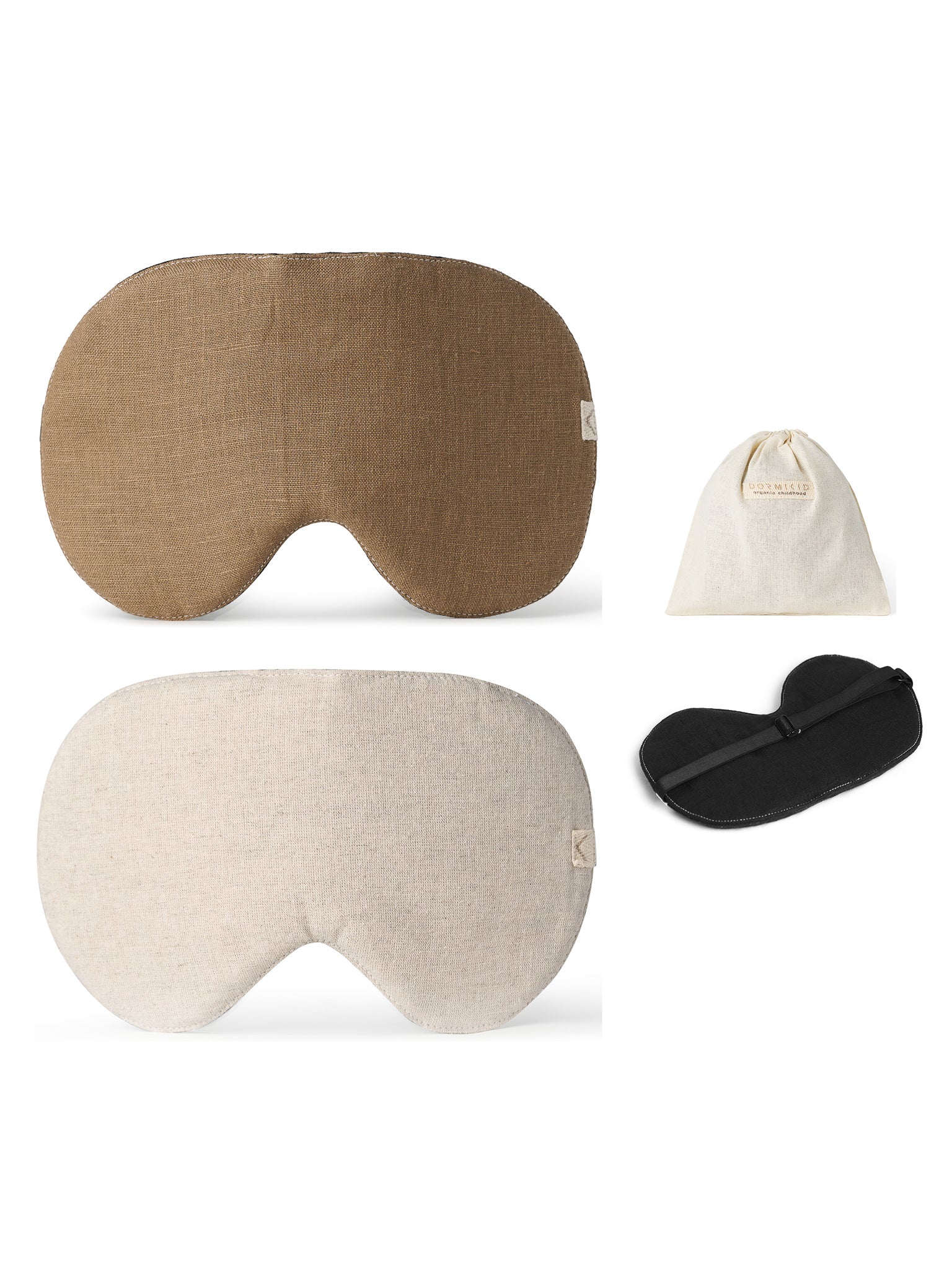 2-Pack Sleep Mask Camel+Natur