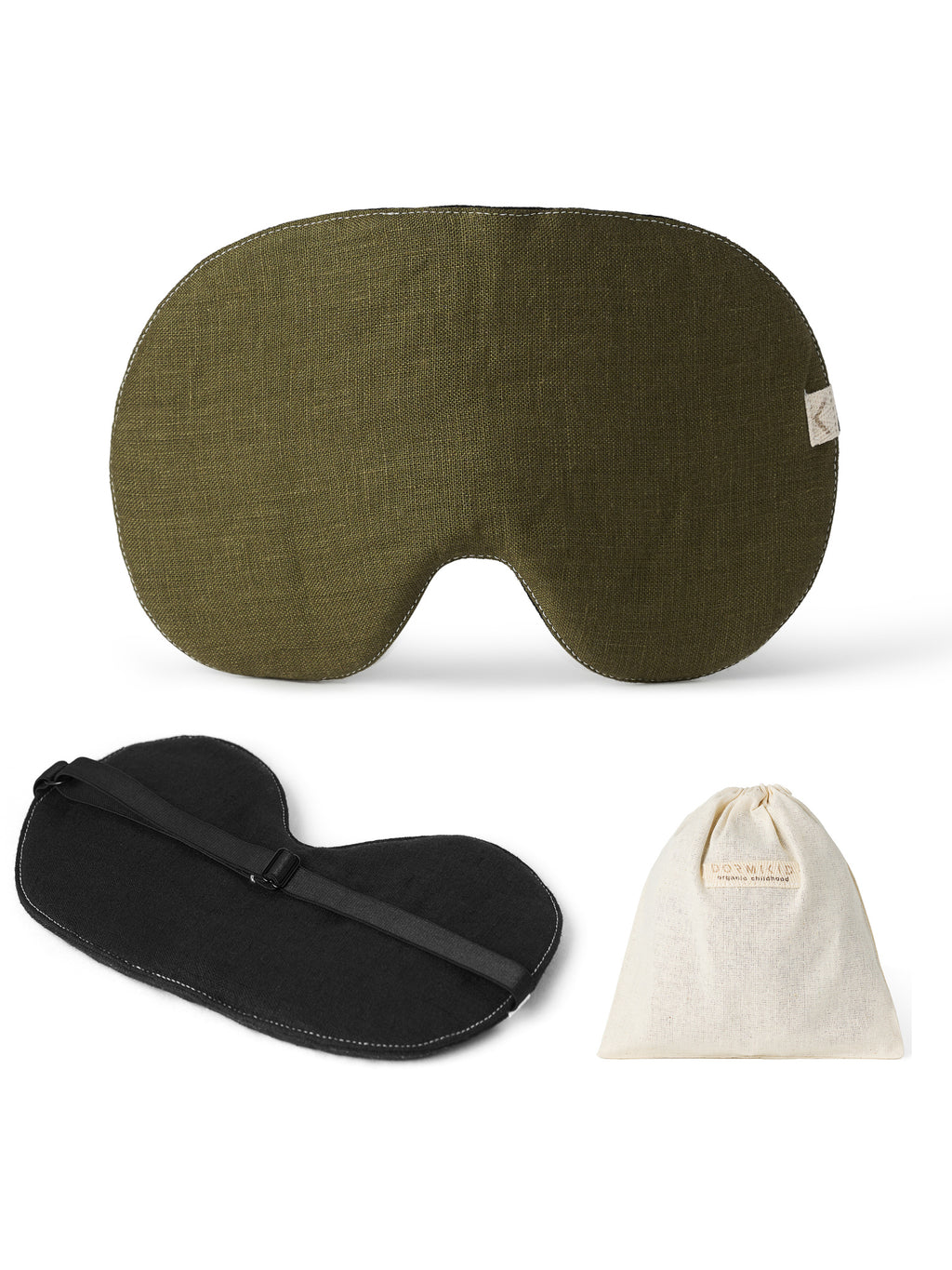 Olive Linen Sleep Mask